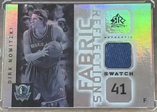 2005 Upper Deck Fabric Reflections Patch Blue  DIRK NOWITZKI FR-DN