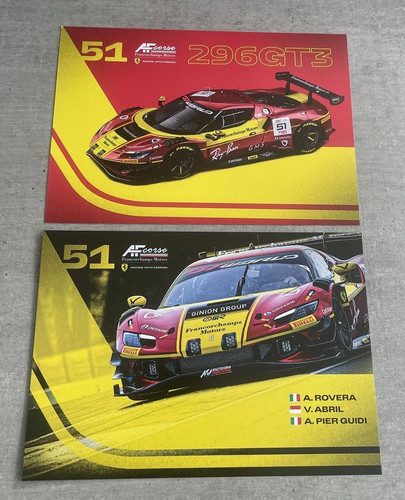 Ferrari 296 gt3 autogramm 24h - autogramm,