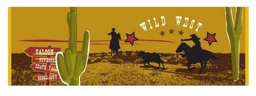 Western fahne cowboy - western,