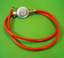 GOK 30 mbar Camping Gasregler Druckminderer Regler und 80 cm Gasschlauch