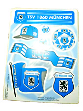 RARITÄT! DIN A4 Aufkleberkarte TSV 1860 München 8 Aufkleber Fussball Fanartikel