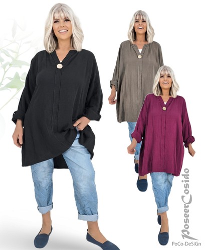 Lagenlook oversize musselin - oversize,