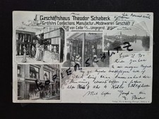 c0869 Gruss a. CALBE Saale b. Magdeburg - Geschäftshaus Schabeck *super*