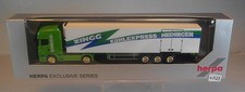 Herpa 1/87 Nr. 751130 Scania CS 20 Sattelzug Koffer Zingg Hedingen OVP #4023