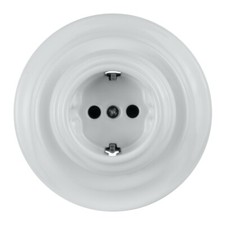 Keramik Steckdose Porzellan