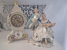 Kaminuhr Figur Rokoko Stil