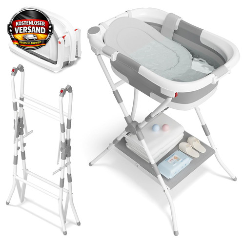 Faltbare babybadewanne mit - faltbare,