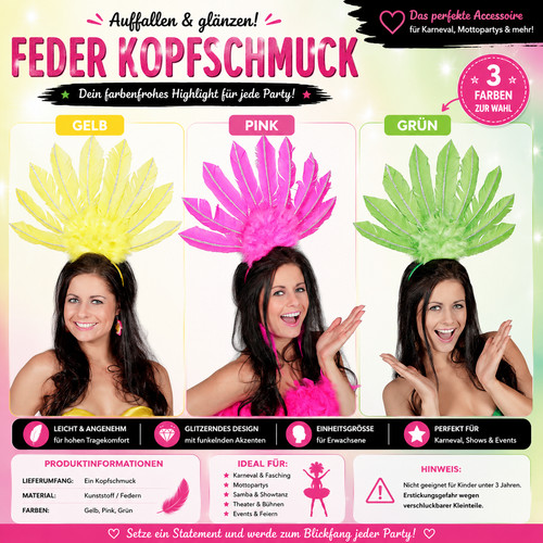 Feder kopfschmuck samba - feder,