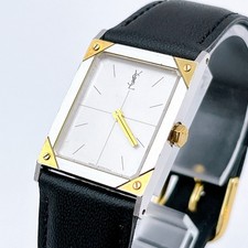 Vintage Yves Saint Laurent Damen Quarzuhr mit nicht original Armband #2055