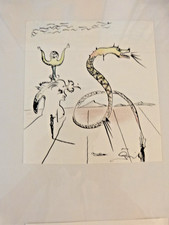 Handzeichnung,  handsigniert,  von Helmut Gerigk, einem Surrealisten , unikat