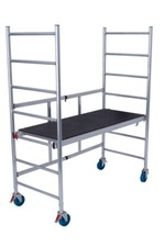 Krause Monto RollTec Alu-Faltgerüst Rollgerüst Montagegerüst Fahrgerüst, 2,90 m