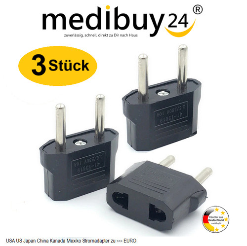 Reise strom adapter - 3x,