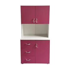Kinderzimmerschrank Pink Weiß Kleiderschrank Bücherregal 6 Regalfächer 3