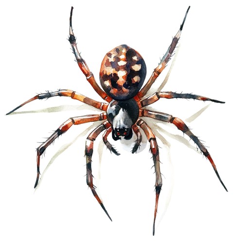 Sticker spinne - 2x,