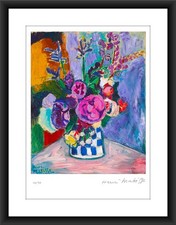 Henri Matisse, Lithographie, Limited Edition, Les Pivoines 1907, signiert COA