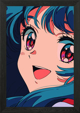 Blaue Haare Anime Mädchen