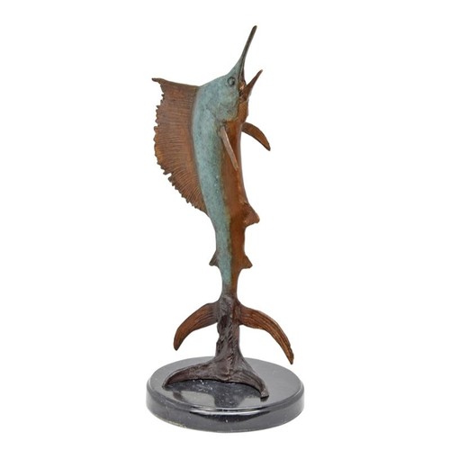 Bronzefigur segelfisch a - bronzefigur,