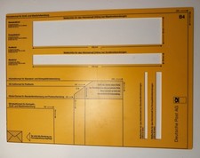 Originale Deutsche Post Schalter Versand Brief Waren Sendung Meß Fomatschablone