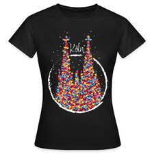 Köln Kölner Dom Karneval Fasching Konfetti Frauen T-Shirt