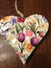 Herz Hänger Deko Mangoholz 15