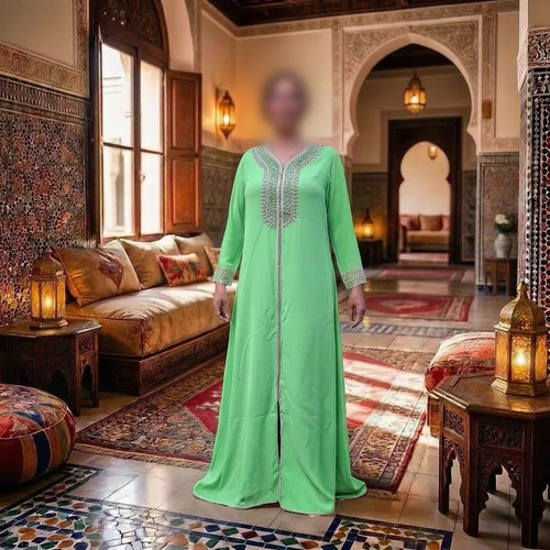 Kaftan apfelgrün - apfelgrün, /