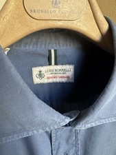 LUIGI BORELLI Freizeithemd blau, Gr. 43