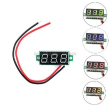 0.28 inch Two Wire LCD Mini Digital DC Voltmeter Gauge Voltage Detector NEW
