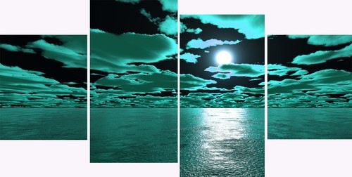 Türkis blau meer schwarz - meer,