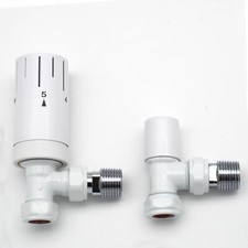 Ventile für Heizkörper Thermostatventile Set 1/2'' für Heizung Seitenanschluss