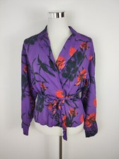 H&M Bluse Wickel Lila Violet