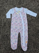 NEU 2-teilig Steiff Strampler u. Langarmshirt Pyjama Mädchen rosa Gr. 74 NP 50€