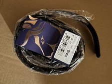 Gürtel, Reitsport, schwarz/Rosegolg, Strass, 90cm