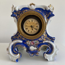 Kaminuhr, Tischuhr Porzellan