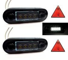 2x Weiße LED Dunkles