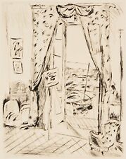 Hans Purrmann - Interieur Porto d' Ischia - Radierung 1921