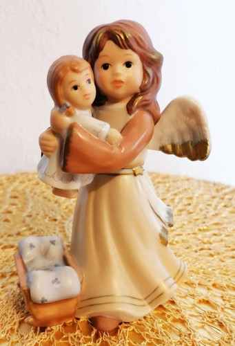 Goebel engel mit puppe - goebel,