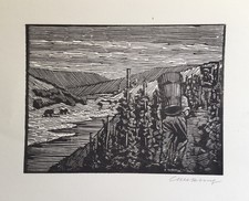 Carl Rang Holzschnitt Weinlese