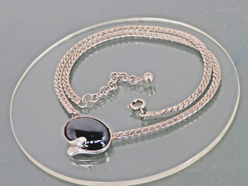 Silber kette perli hämatit - silber,