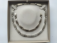 Esprit Set - Collier Kette Gliederkette mit Armband - 925 Silber, gebürstet