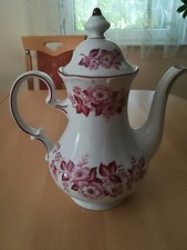 Kaffeekanne Kanne Winterling Kirchenlamitz Bavaria mit rosa Blumen 