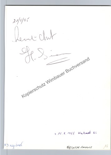 Original autogramm heintje - original,