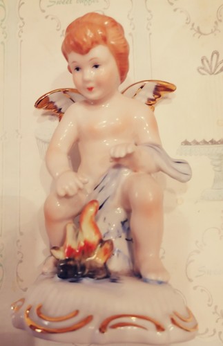 Porzellan figur engel - figur, engel,