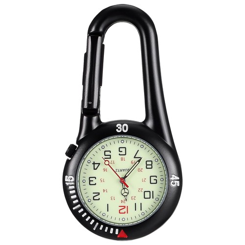 Karabiner uhr leuchtendes - uhr,