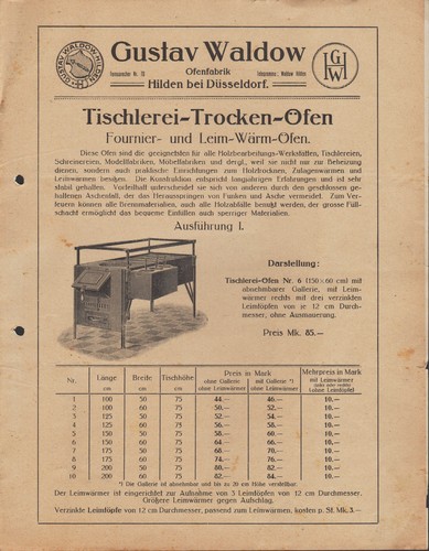 Hilden prospekt 1921 - hilden,,
