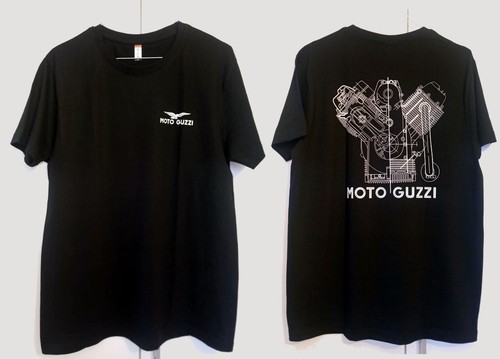 Shirt schwarz moto guzzi - t-shirt,