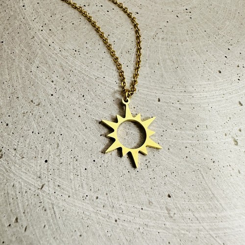 Halskette sonne gold - sonne,
