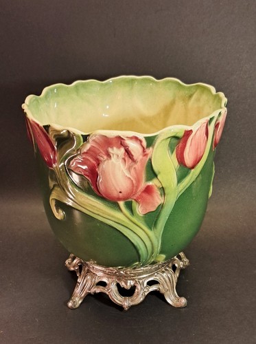 Jugendstil blumenuebertopf - jugendstil,