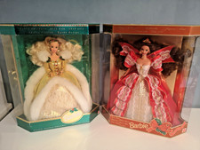 1994 u. 1997 Happy Holidays Barbie Puppen / Mattel, NrfB