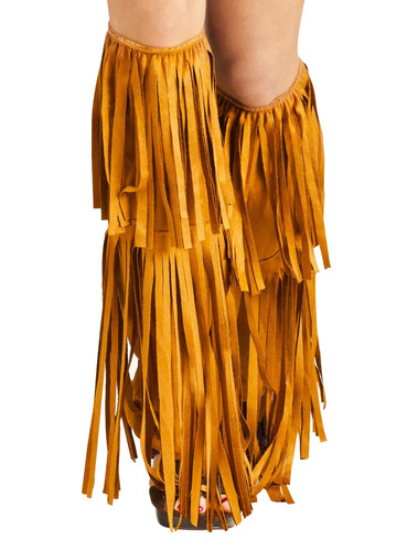 Hippie beinstulpen mit - hippie, fransen