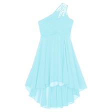 Mädchen EIN-Schulter Kleid